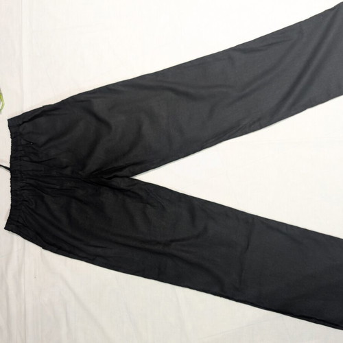 Black linen pants like new, size S/M, wide leg