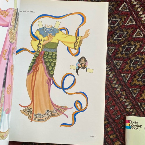 Paper dolls 5 books like new with Chinese and Japanese costumes
