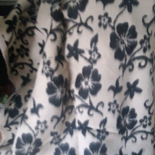 Vintage double-sided traditional wool blanket