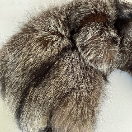 Fox fur collar silver like new