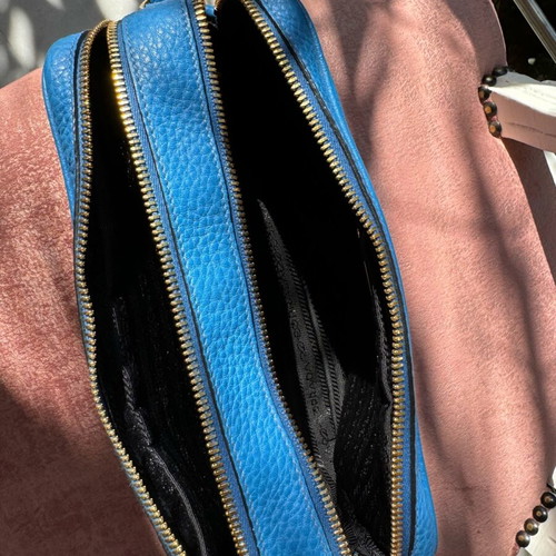 Prada Crossbody Bag Blue Like New