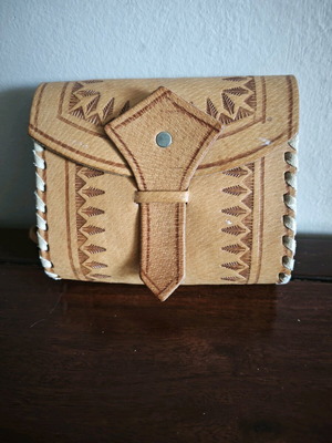 Leather shoulder bag new 13x11x4