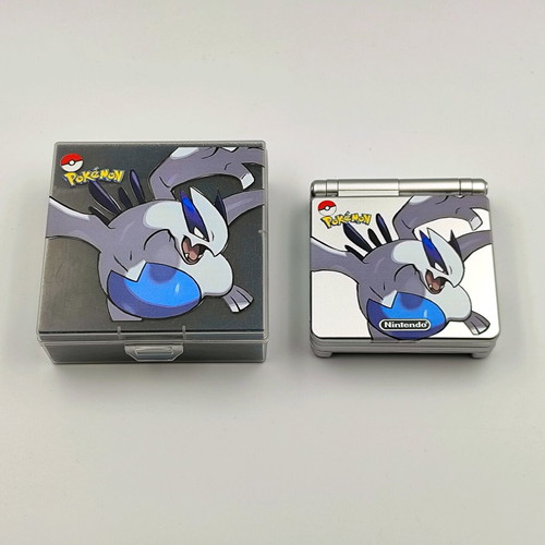 Game Boy Advance SP Lugia custom like new with charger and case