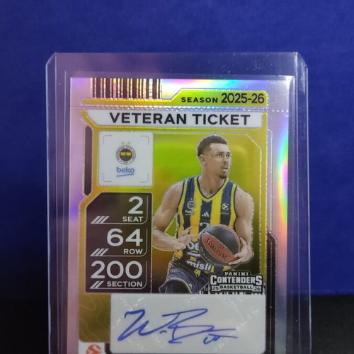 Wade Baldwin IV Veteran Ticket Auto Panini Contenders 2025-2026