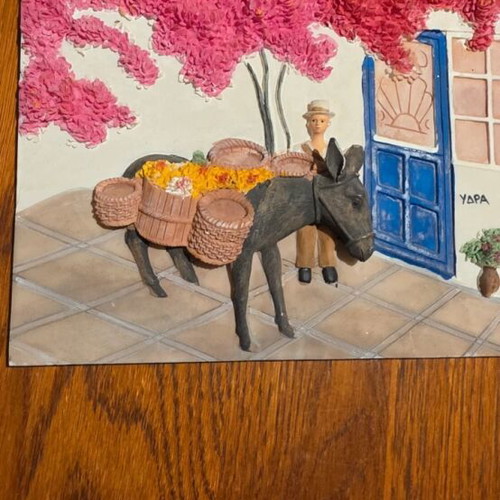 Decorative ceramic frame Hydra like new
