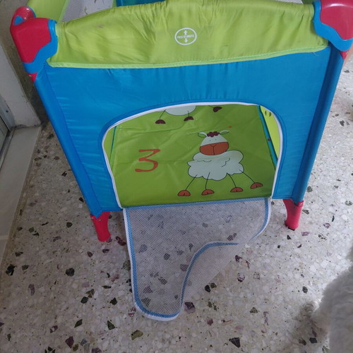 Baby playpen bed with mosquito nets and protective cover