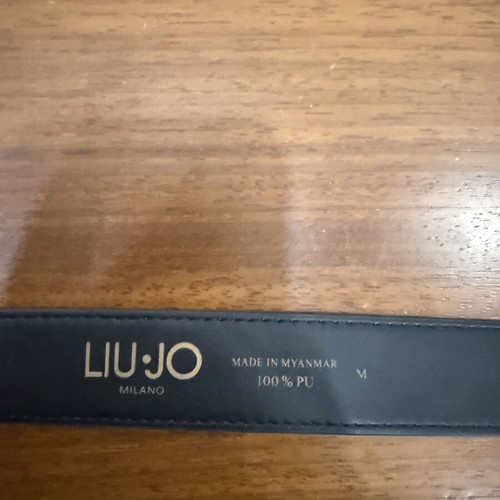 Ζώνη Liu Jo μαύρο δέρμα με χρυσές λεπτομέρειες μεταχειρισμένη, μέγεθος μέτριο 100εκ