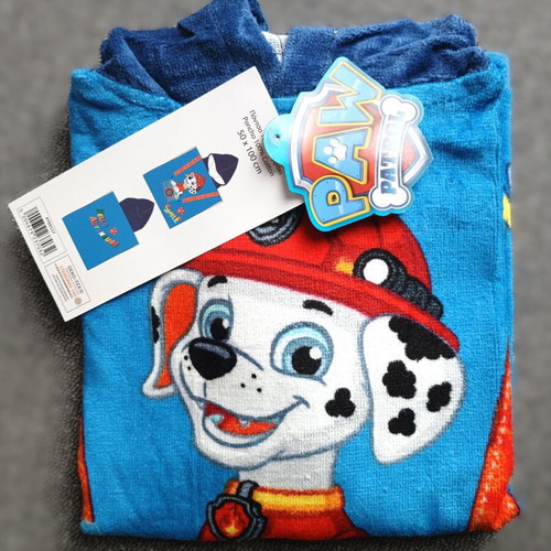 Paw Patrol Marshall Kids Poncho Towel new, cotton, 50x100 cm