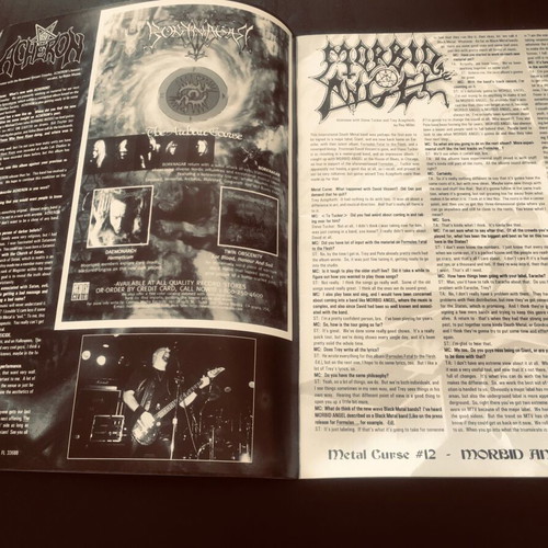 Metal Curse #12 1999 like new fanzine with Impetigo, Morbid Angel