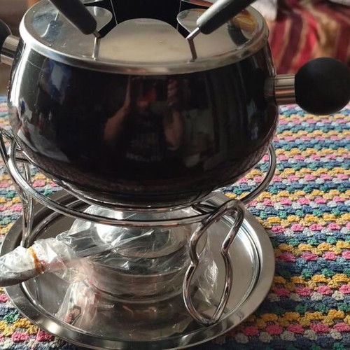 Kela fondue set with burning gel unused
