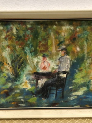 N. Tzizmetzoglou oil painting 30x40 cm