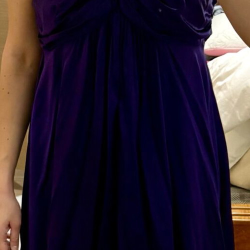 Silk dress purple M/L new 100% silk Italian