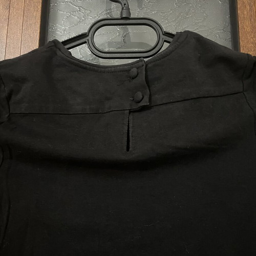 Black T-shirt with Sequin Print, Used, Size S