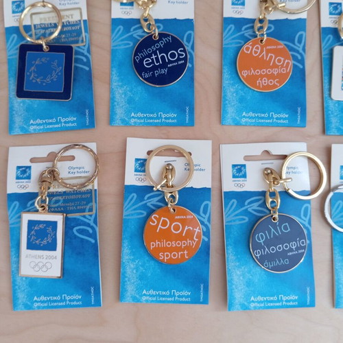 Collectible keychains Olympic Games 2004 new