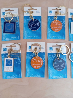 Collectible keychains Olympic Games 2004 new