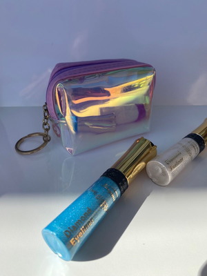 Diamond eyeliner in blue and white new with gift pouch