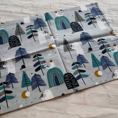Baby blanket new double-sided from Minky fleece and cotton with pillowcase