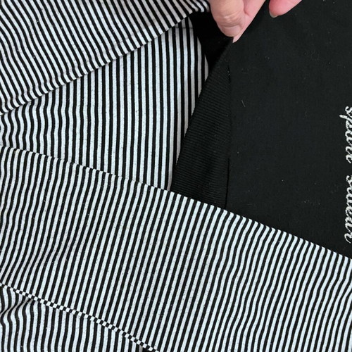 Hoodie black with white stripes like new