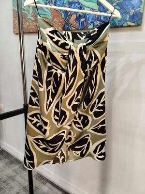 Zara and Stradivarius summer set midi skirt and black blouse size M like new