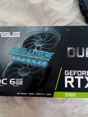 ASUS Dual GeForce RTX 2060 6GB graphics card like new