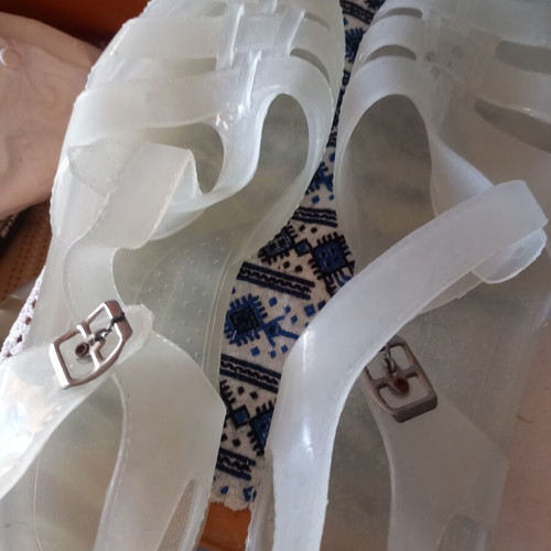 Buffalo transparent beach shoes size 45