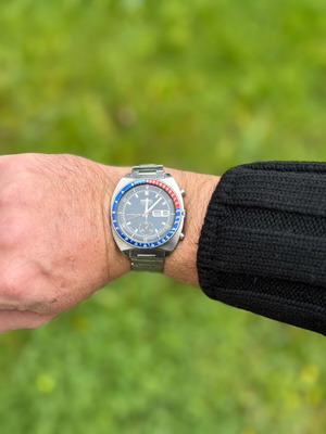 Seiko Cevert Vintage Chronograph σαν καινούργιο, μπλε