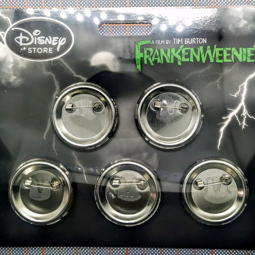 Disney Collectible Frankenweenie Tim Burton Pins, New, Set of 5