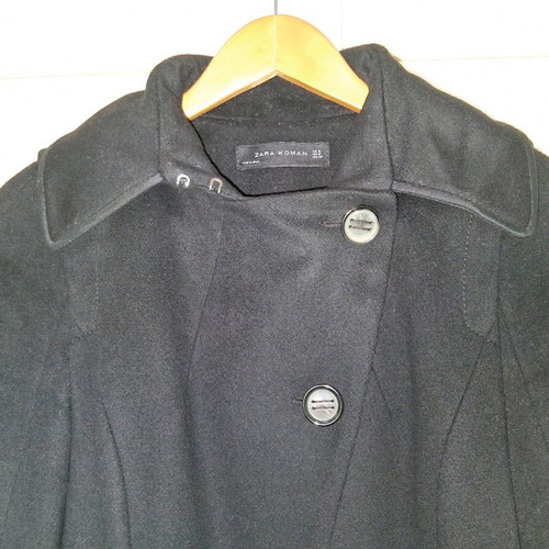 Zara coat Small black like new