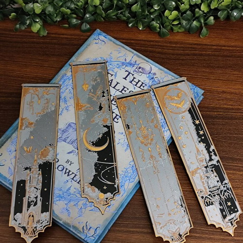 Fantasy Castle bookmark set new, 3D printed
