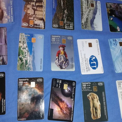 Phone cards used, pack of 576 pieces