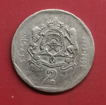 Morocco 2 Dirhams Coin used, 2002