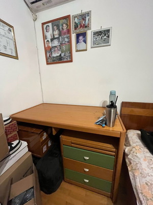 Children's bedroom set like new with desk, bookshelf and nightstand