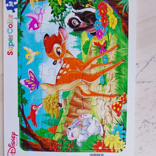 Disney puzzles pack of 4 used with Minnie, Mickey Mouse, Frozen