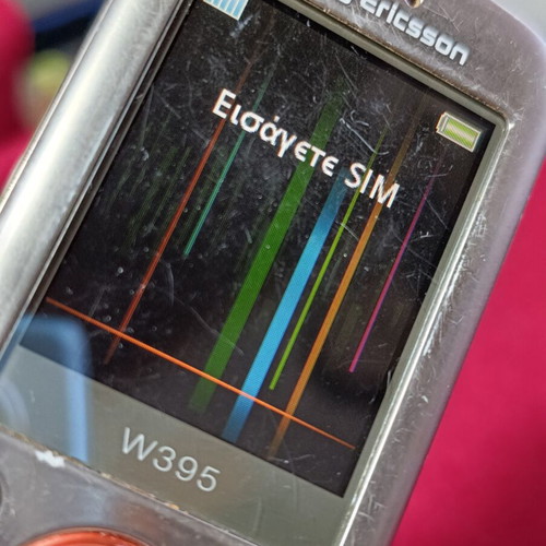 Sony Ericsson W395 mobile phone used