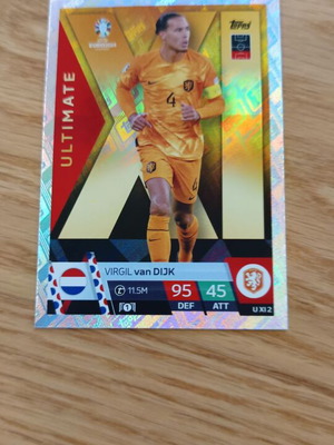 Van dijk ultimate topps match attax euro 2024