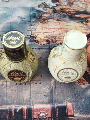 Mozart Chocolate Liqueur collectible miniatures set 4 x 50ml
