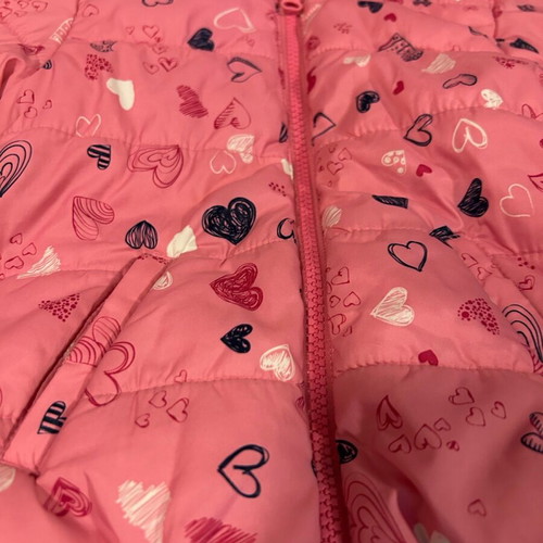 Benetton children's jacket pink 90cm with fleece lining