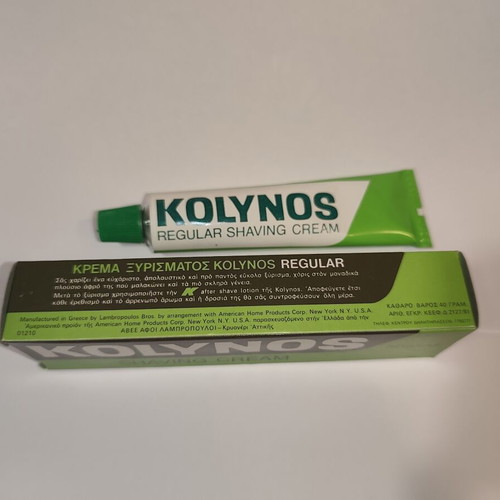 Kolynos Regular Shaving Cream 1983 vintage sealed