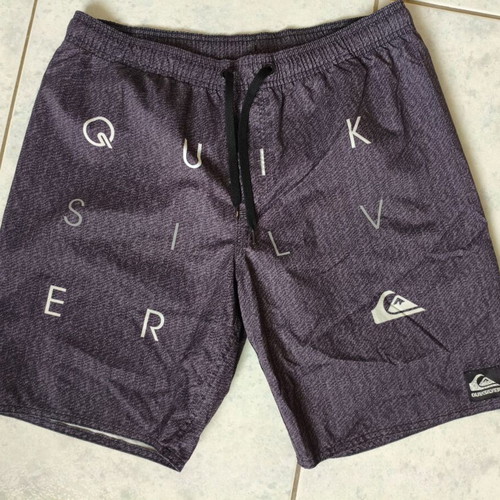 Quiksilver ανδρική βερμούδα μαγιό γκρι μέγεθος Μ σαν καινούργιο