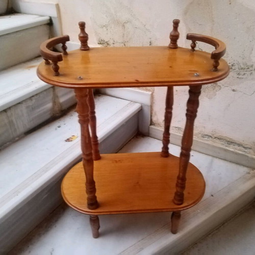 Granny's wooden auxiliary table used