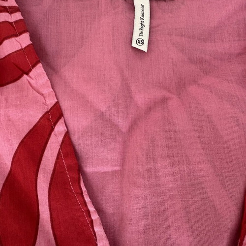Funky Buddha summer set cotton tied top and skirt red pink new