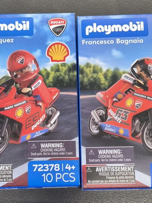 Σετ Playmobil Ducati MotoGP Marc Márquez 72378 και Francesco Bagnaia 72377, σφραγισμένα