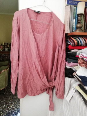 Samoon salmon tie blouse, Gerry Weber, size 44