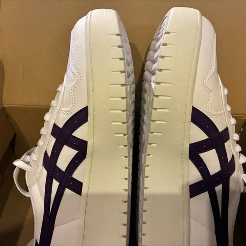 Asics Japan S PF White Midnight Plum Size 42 New Athletic Shoes
