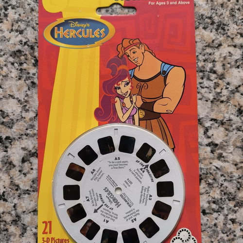 Tyco View-Master Disney's Hercules 3-reel sealed card