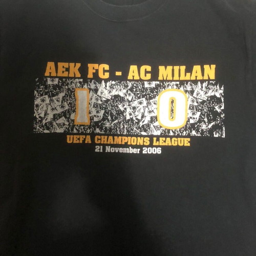 AEK Milan 1-0 collectible shirt used, size L