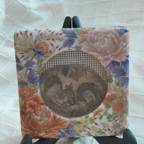 Porcelain frame Japan used