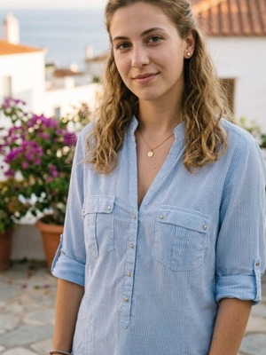 Zara Basic Ριγέ Γυναικείο Πουκάμισο Σαν Καινούργιο, Γαλάζιο Λευκό