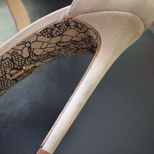 Cesare Paciotti high-heeled sandals used, size 40, beige