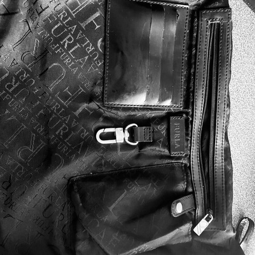 Furla shoulder bag, leather and waterproof material
